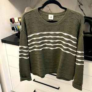 Cabi green khaki sweater !